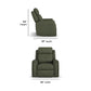 Flexsteel Felix Power Recliner with Power Headrest, Lumbar, Heat & Massage