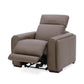 Flexsteel Sola Leather Power Recliner with Power Headrest, Lumbar, Heat & Massage