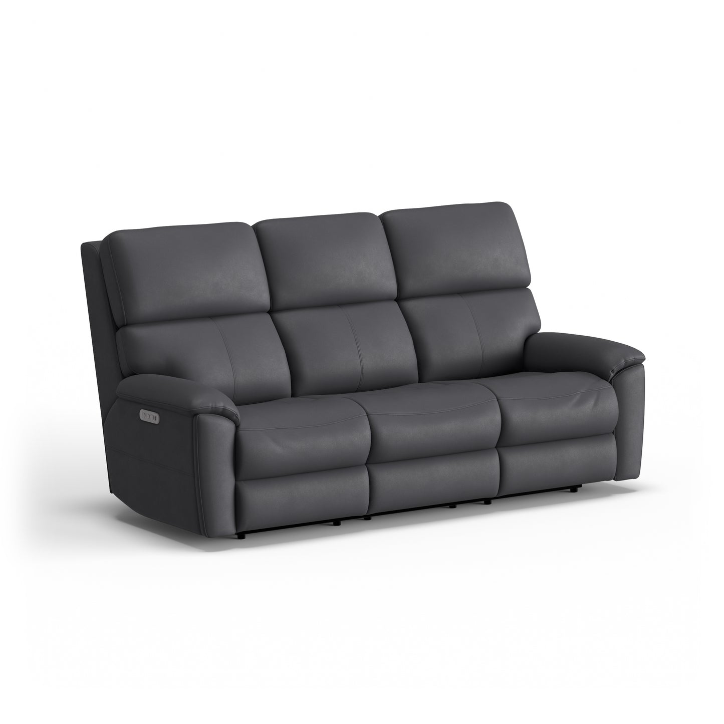 Flexsteel Porter Power Reclining Sofa with Console, Power Headrest, & Lumbar
