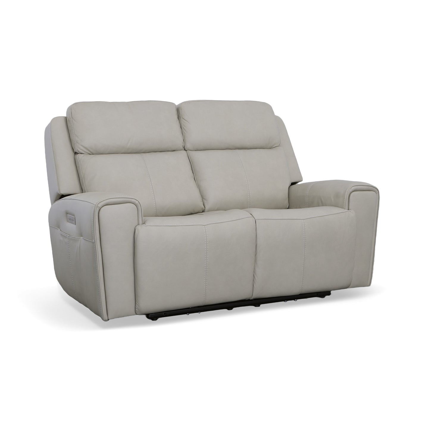 Flexsteel Barnett Power Reclining Loveseat with Power Headrests & Lumbar