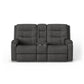 Flexsteel Arlo Power Reclining Loveseat with Console & Power Headrests & Lumbar