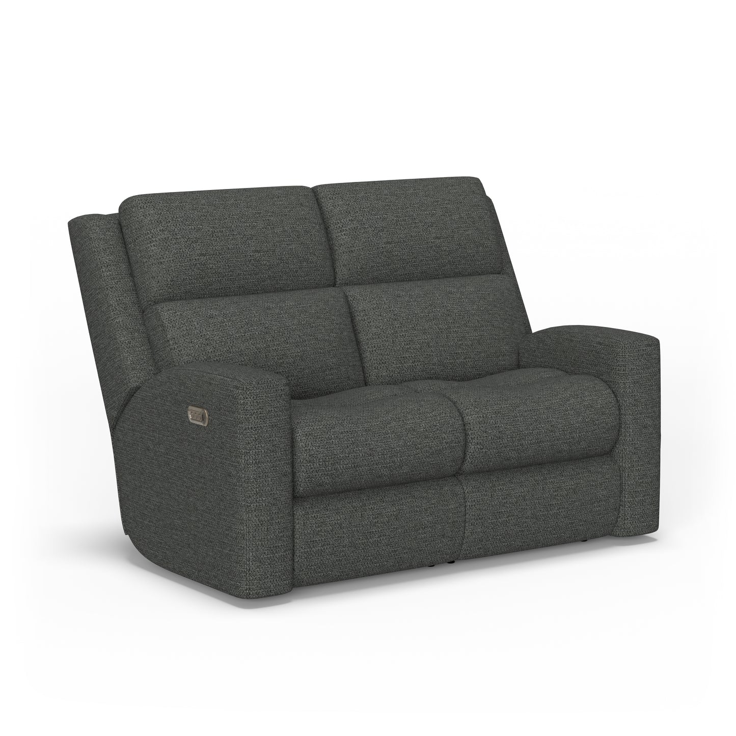 Flexsteel Score Power Reclining Loveseat with Power Headrests & Lumbar