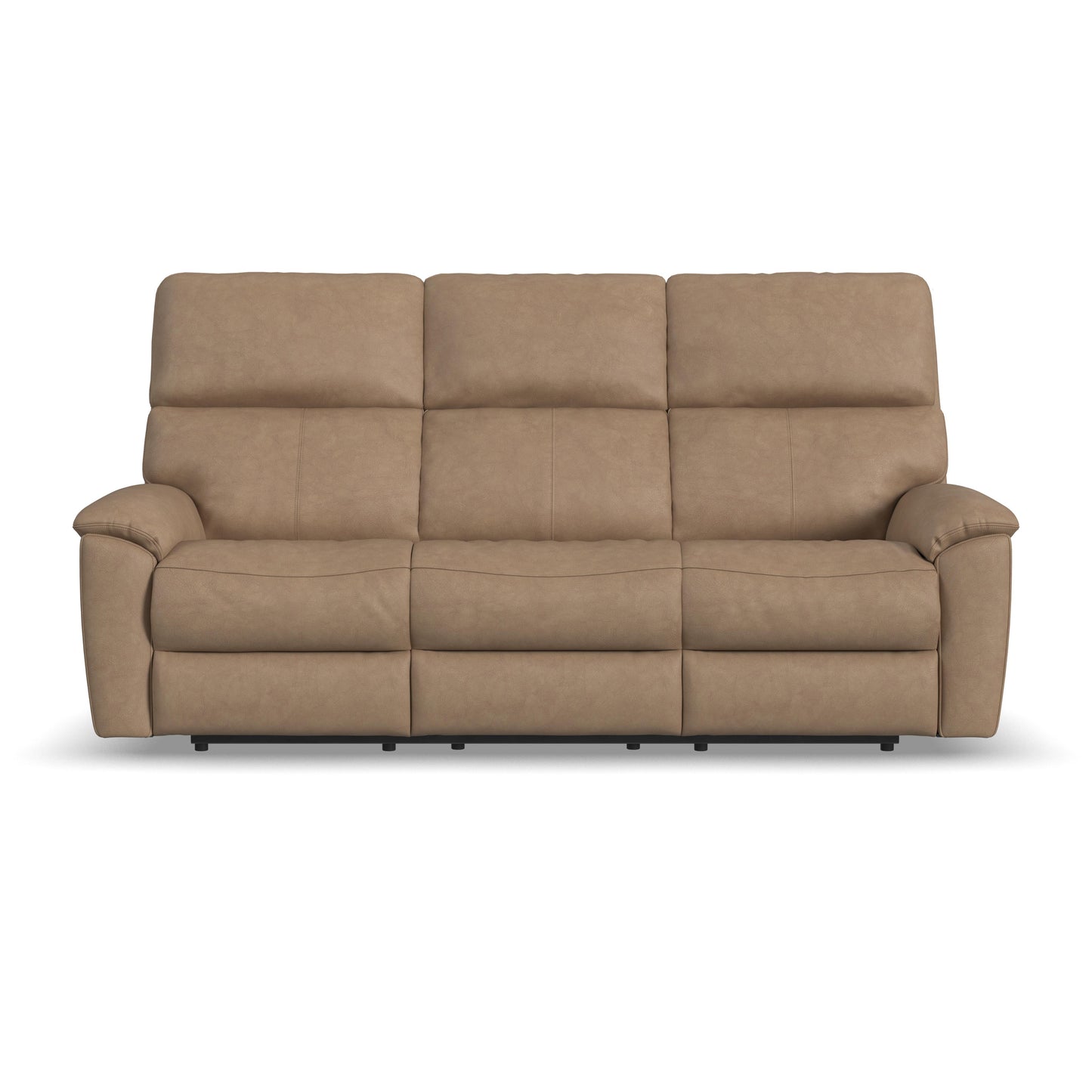 Flexsteel Porter Power Reclining Sofa with Console, Power Headrest, & Lumbar
