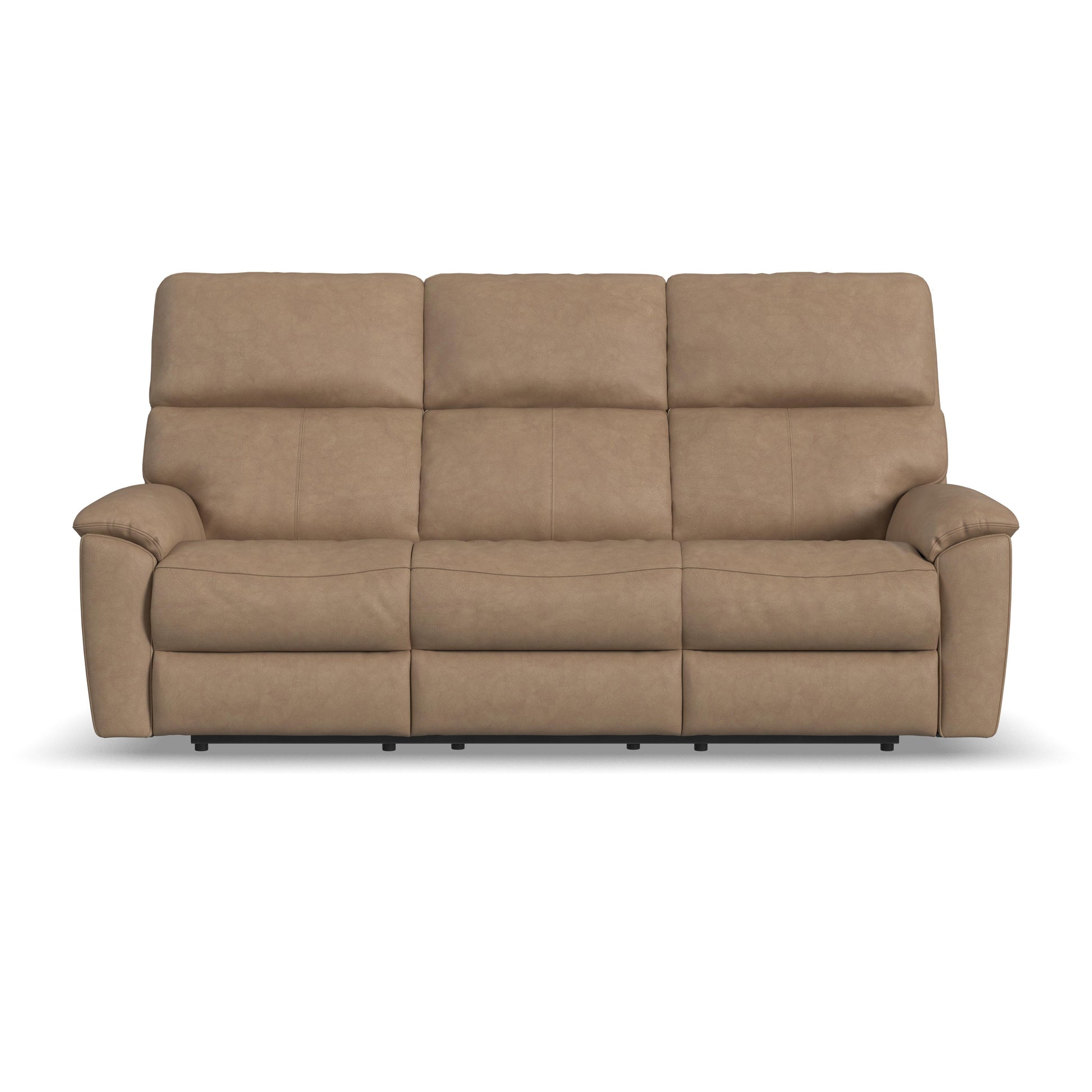 Flexsteel Porter Power Reclining Sofa with Console, Power Headrest, & Lumbar