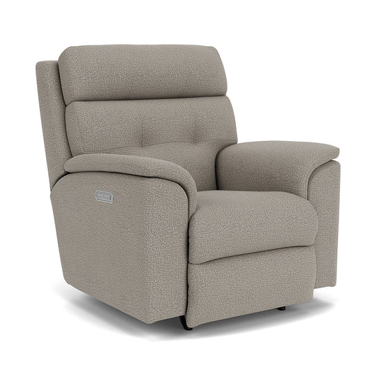 Flexsteel Mason Power Rocking Recliner with Power Headrest