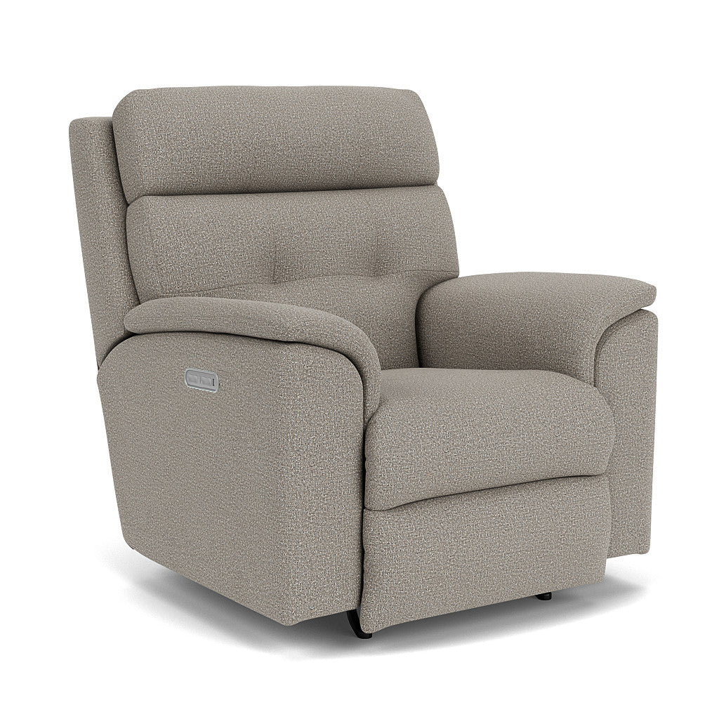 Flexsteel Mason Power Rocking Recliner with Power Headrest