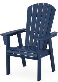 Nautical Curveback Adirondack Dining Chair