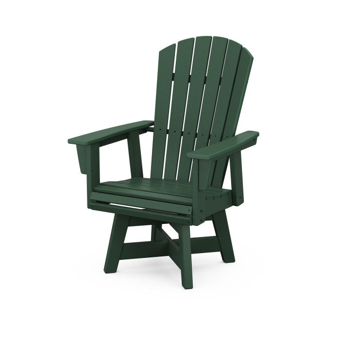 Nautical Curveback Adirondack Swivel Dining Chair