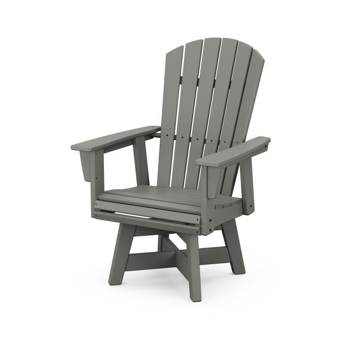 Nautical Curveback Adirondack Swivel Dining Chair