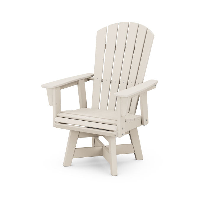 Nautical Curveback Adirondack Swivel Dining Chair