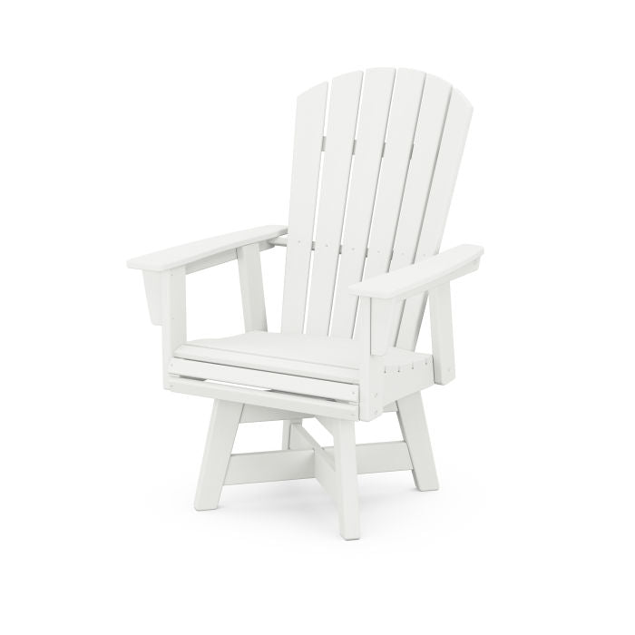 Nautical Curveback Adirondack Swivel Dining Chair