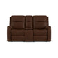 Flexsteel Penn Power Reclining Loveseat with Console & Power Headrests & Lumbar