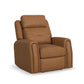Flexsteel Felix Power Recliner with Power Headrest, Lumbar, Heat & Massage