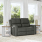 Flexsteel Linden Power Reclining Loveseat with Power Headrests & Lumbar