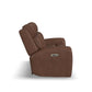Flexsteel Warren Power Reclining Sofa with Console, Power Headrest & Lumbar