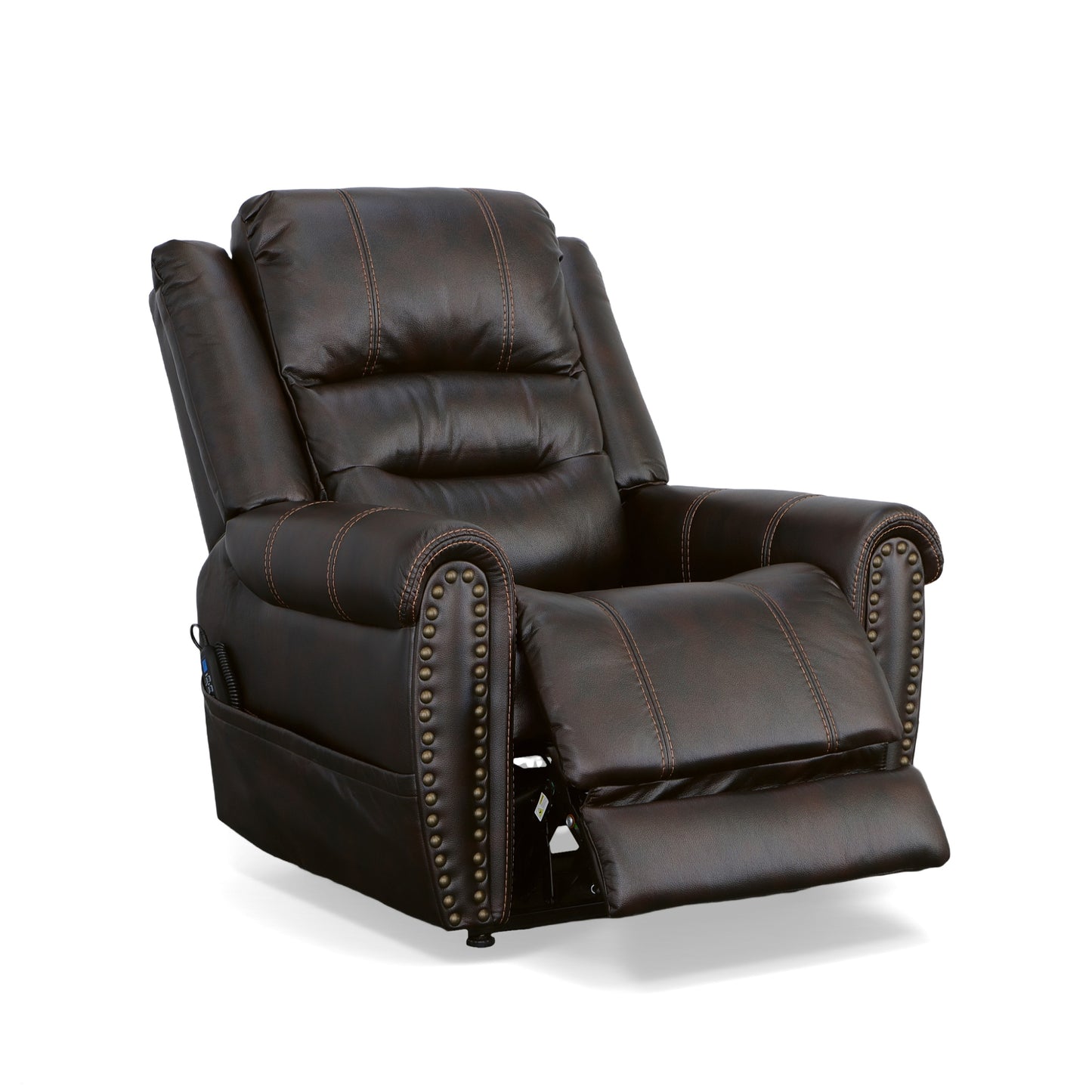 Flexsteel Oscar Power Lift Recliner with Right-Hand Control & Power Headrest