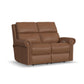 Flexsteel Bernard Power Reclining Loveseat with Power Headrests & Lumbar