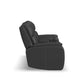 Flexsteel Ziggy Power Reclining Loveseat with Console, Power Headrest, Lumbar, Heat & Massage