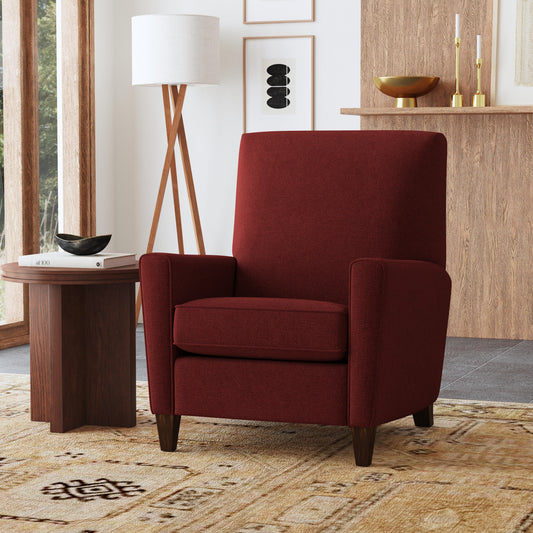 Digby High-Leg Recliner - Crimson