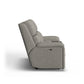 Flexsteel Porter Power Reclining Loveseat with Console, Power Headrests & Lumbar