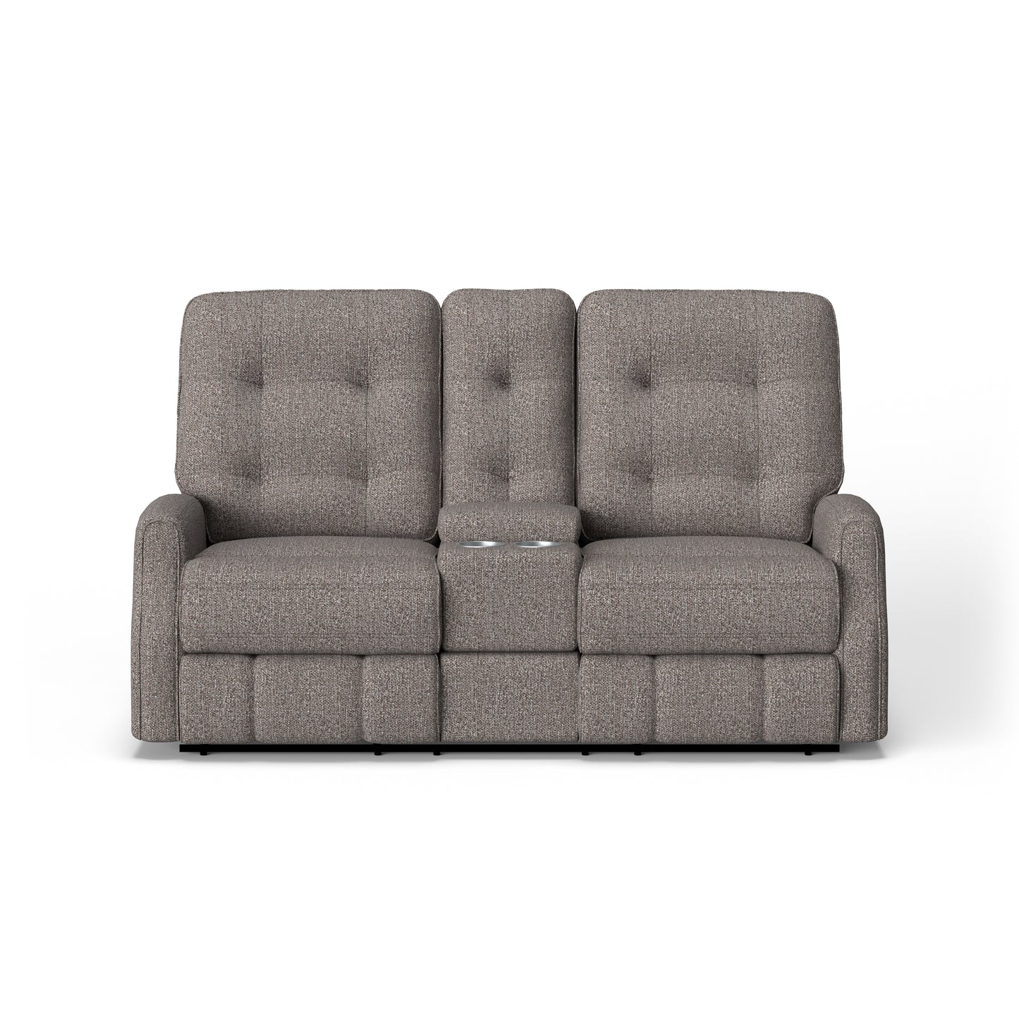 Flexsteel Devon Power Reclining Loveseat with Console & Power Headrests