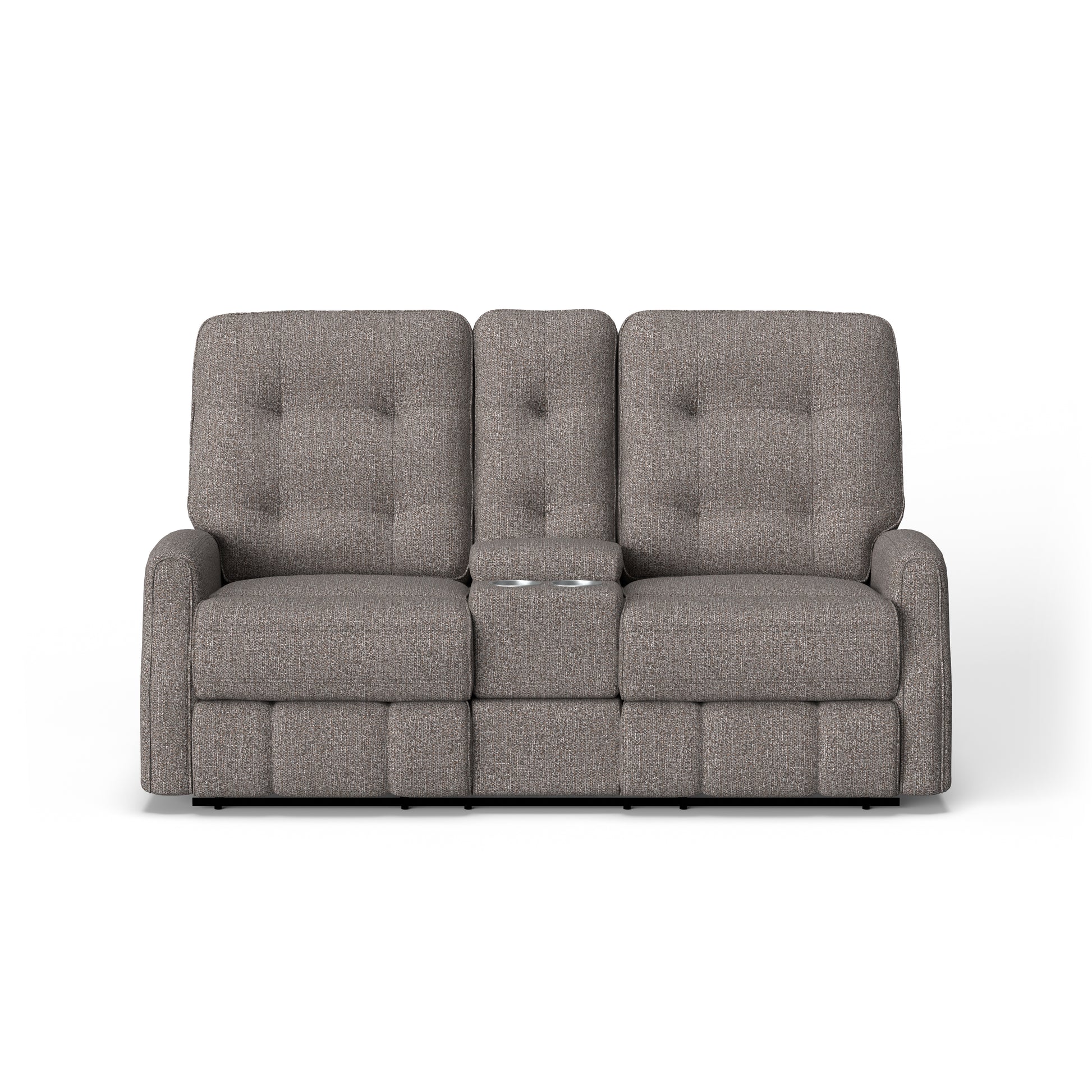 Flexsteel Devon Power Reclining Loveseat with Console & Power Headrests