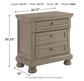 Lettner 2 Drawer Night Stand