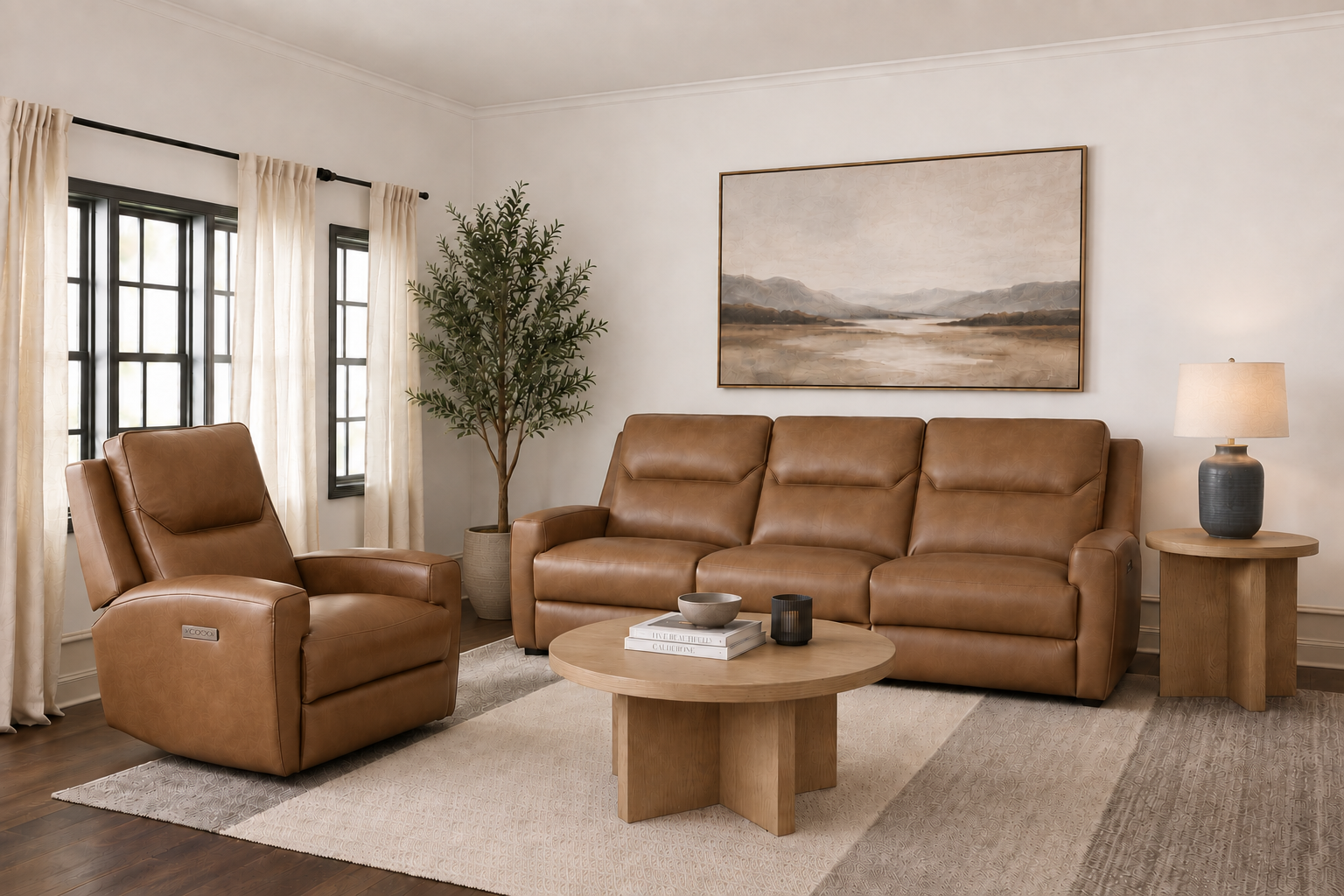 Flexsteel Argo Power Recliner w/ Power Headrest & Lumbar