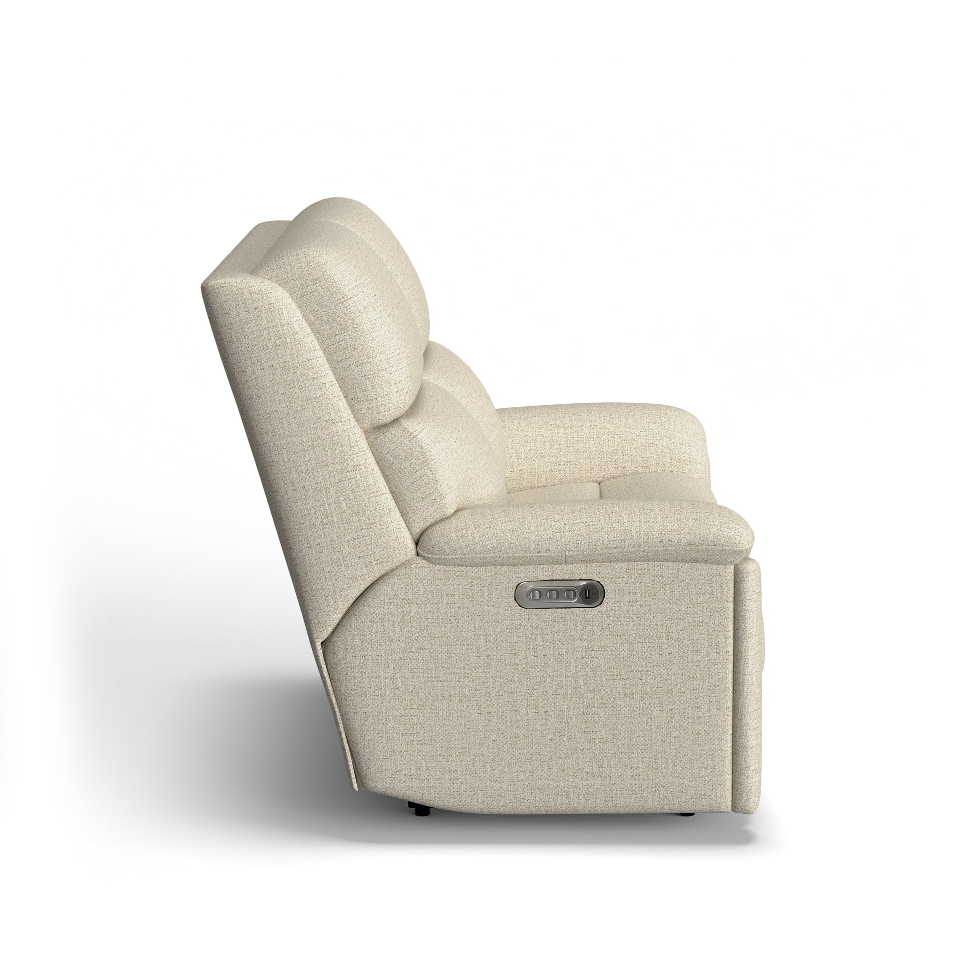 Flexsteel Porter Power Reclining Loveseat with Power Headrests & Lumbar