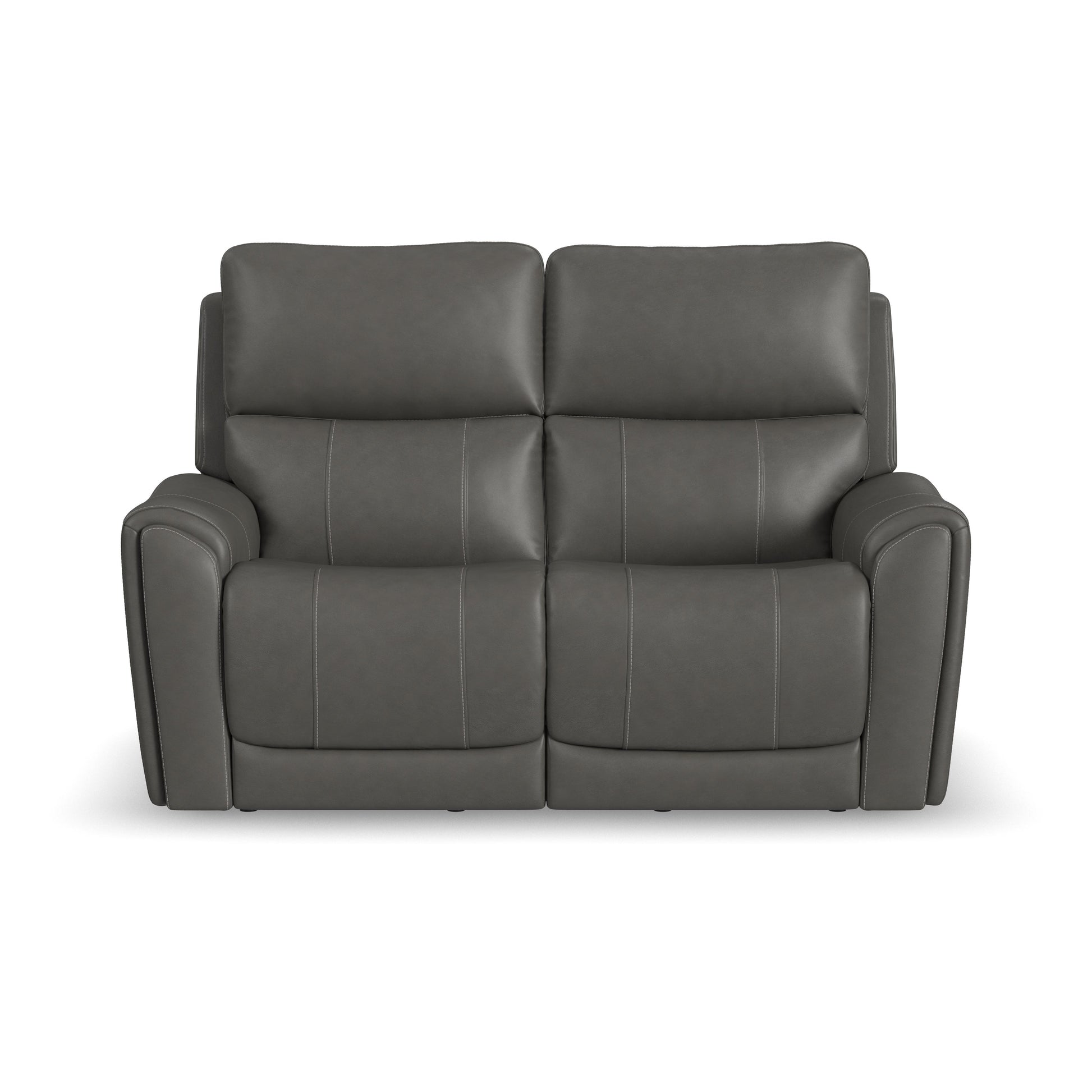 Flexsteel Carter Power Reclining Loveseat with Power Headrests & Lumbar