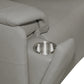 Flexsteel Vernon Power Reclining Sofa with Console, Power Headrest, Lumbar, Heat & Massage