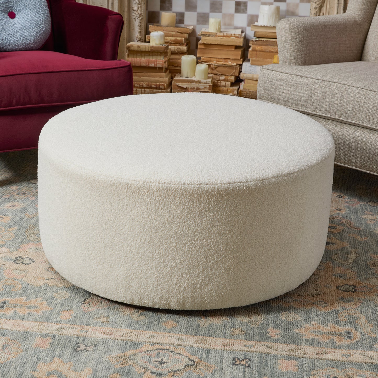 Flexsteel Pouf Cocktail Ottoman