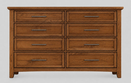 Jamestown Oak Triple Dresser 8 Drawer