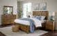 Jamestown Oak Triple Dresser 8 Drawer and Mirror