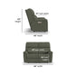 Flexsteel Porter Power Reclining Loveseat with Power Headrest & Lumbar
