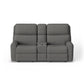 Flexsteel Rio Power Reclining Loveseat with Console & Power Headrests