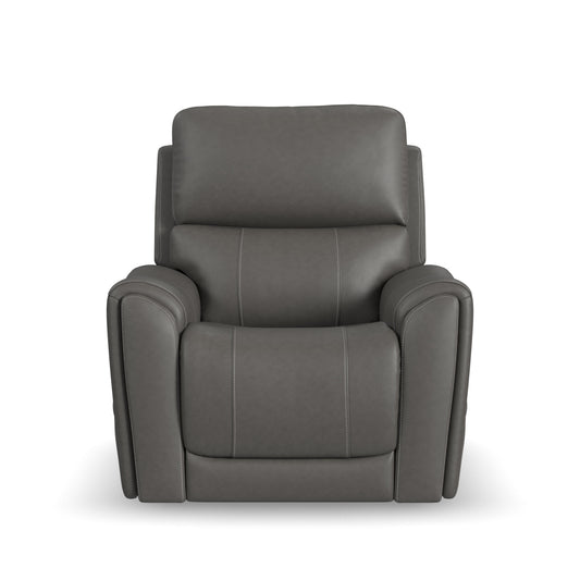 Flexsteel Carter Power Lift Recliner with Power Headrest, Lumbar, Heat & Massage