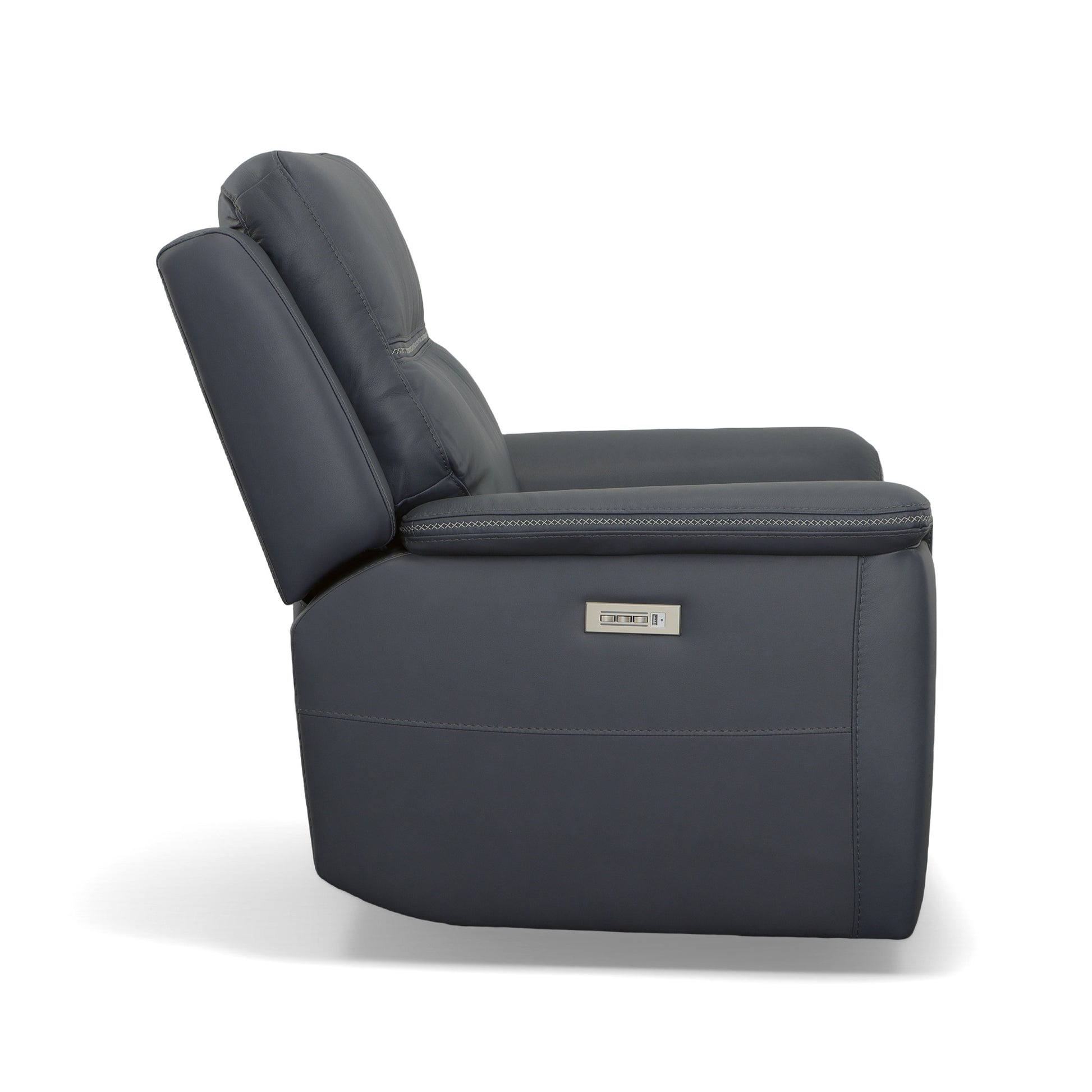 Flexsteel Sawyer Power Recliner with Power Headrest & Lumbar
