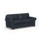 Vail Leather Sofa - Oxford Blue