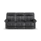 Flexsteel Alexander Leather Power Reclining Sofa with Console, Power Headrest & Lumbar
