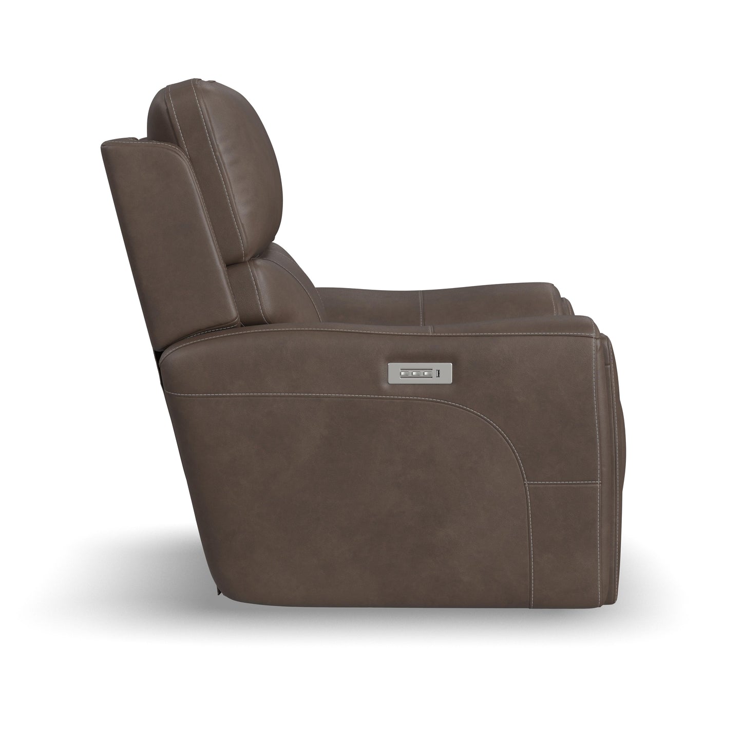 Flexsteel Carter Power Recliner with Power Headrest & Lumbar