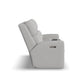Flexsteel Score Power Reclining Loveseat with Console, Power Headrests & Lumbar