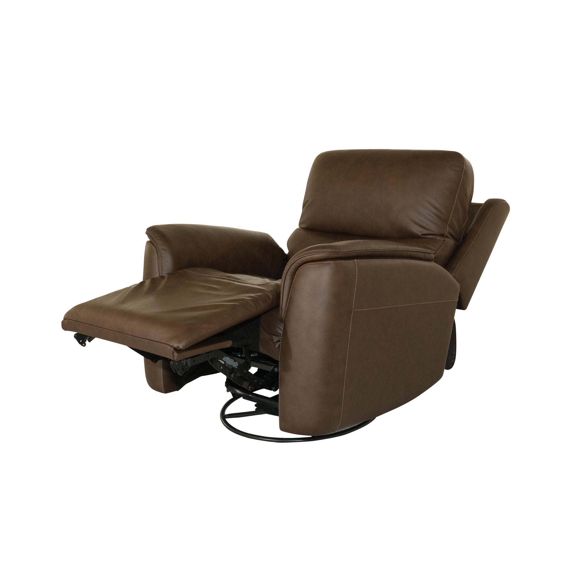 Flexsteel Henry Power Swivel Gliding Recliner with Power Headrest, Lumbar, Heat & Massage
