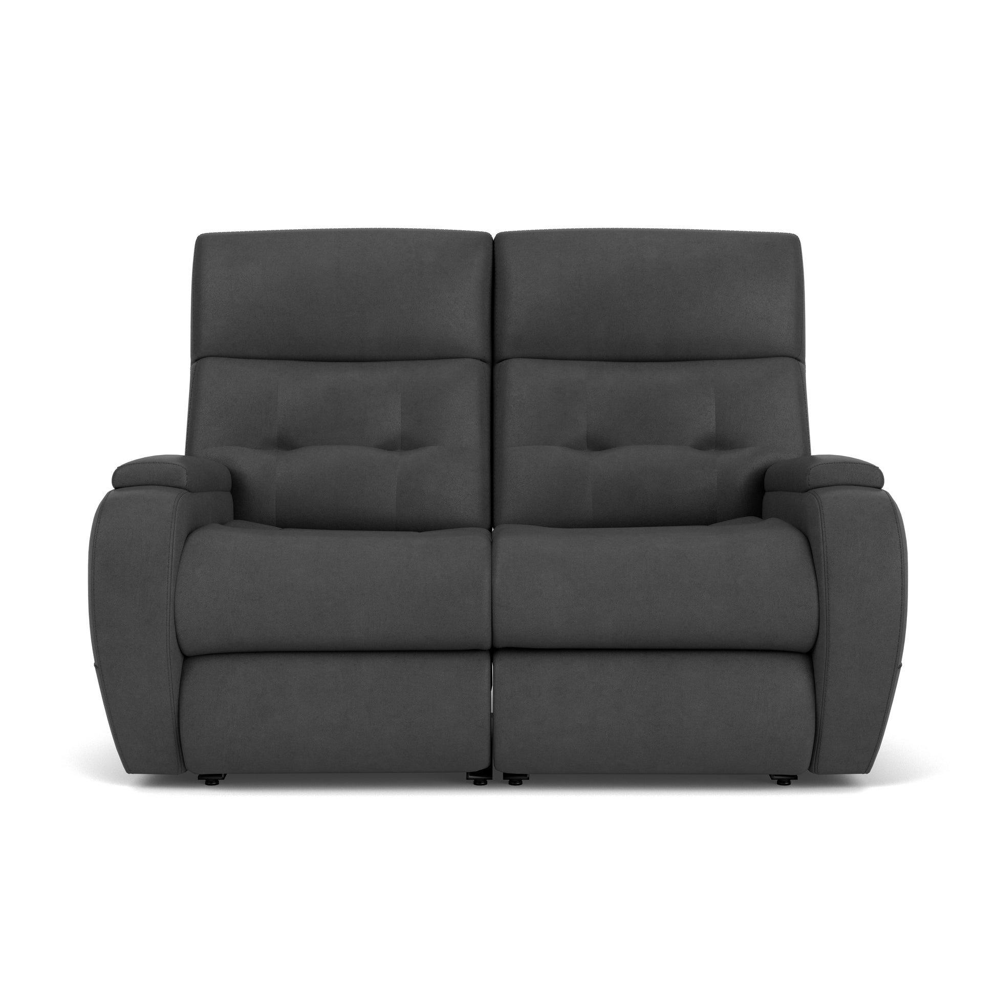 Flexsteel Strait Power Reclining Loveseat with Power Headrests