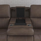 Flexsteel Carter Power Reclining Sofa with Console & Power Headrests & Lumbar