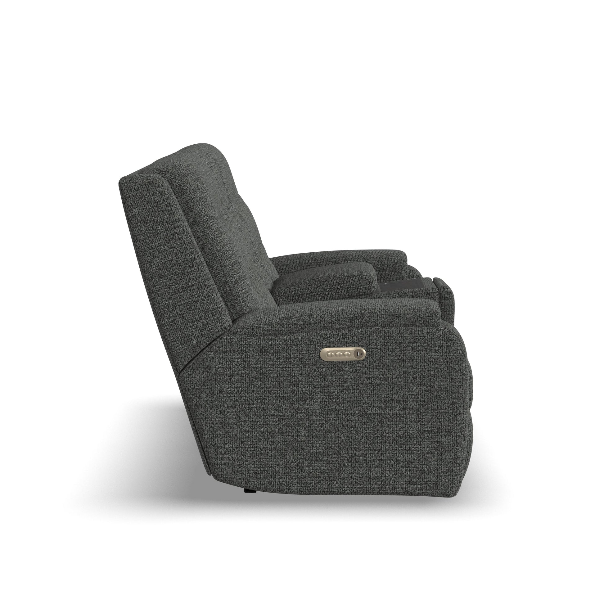 Flexsteel Arlo Power Reclining Loveseat with Console & Power Headrests & Lumbar