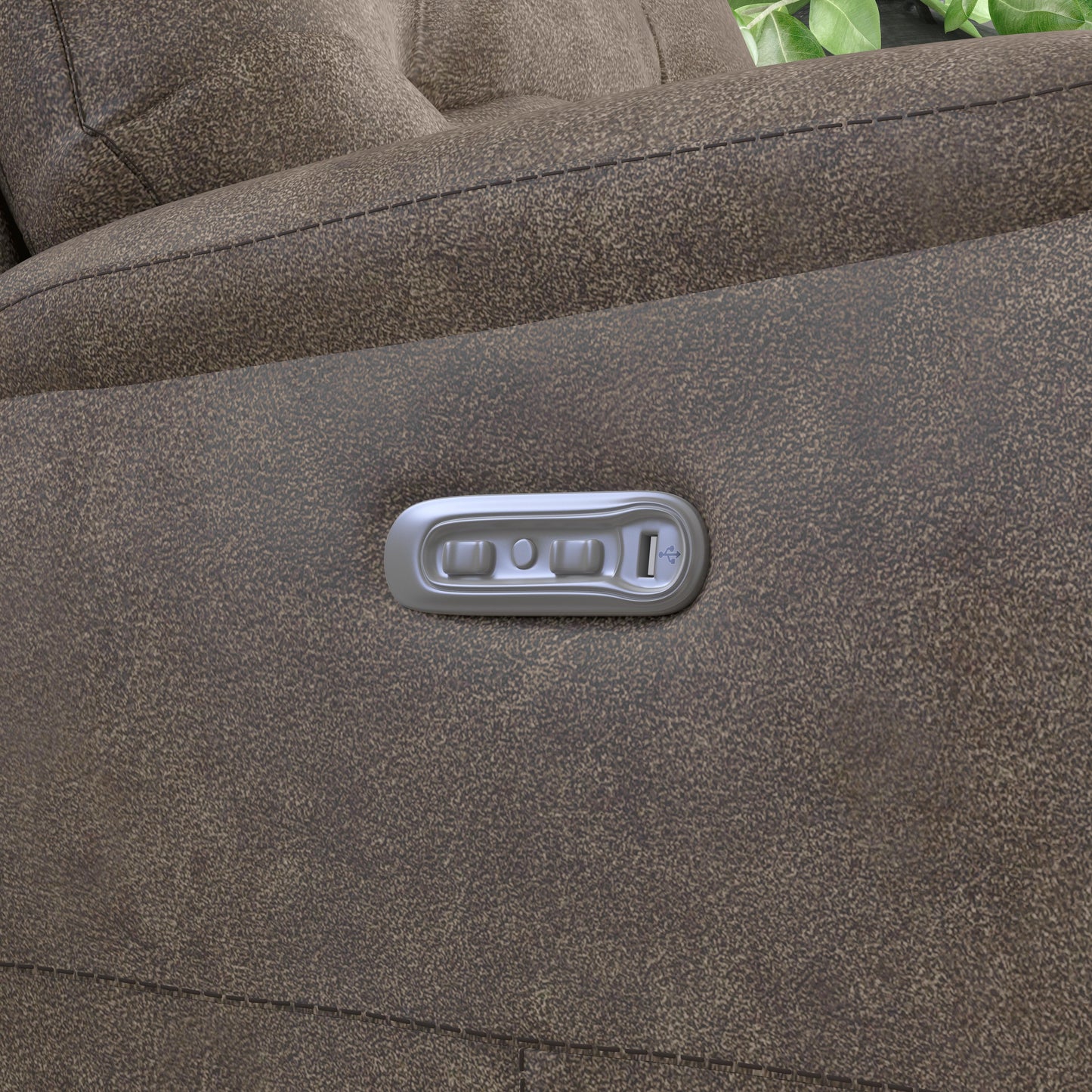 Flexsteel Strait Power Reclining Sofa with Power Headrests