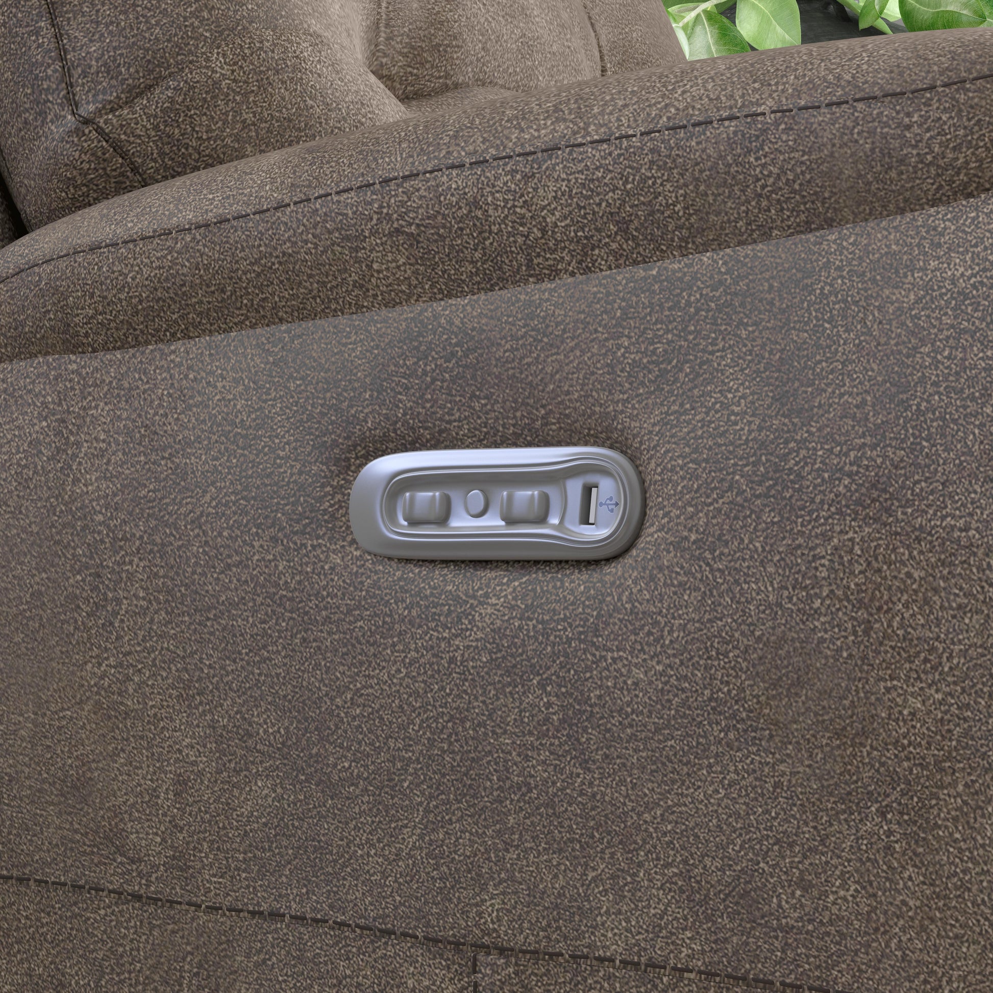 Flexsteel Strait Power Reclining Sofa with Power Headrests