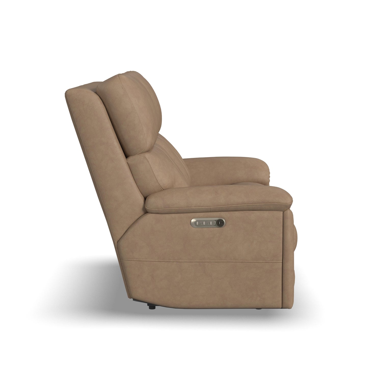 Flexsteel Porter Power Reclining Loveseat with Power Headrest & Lumbar
