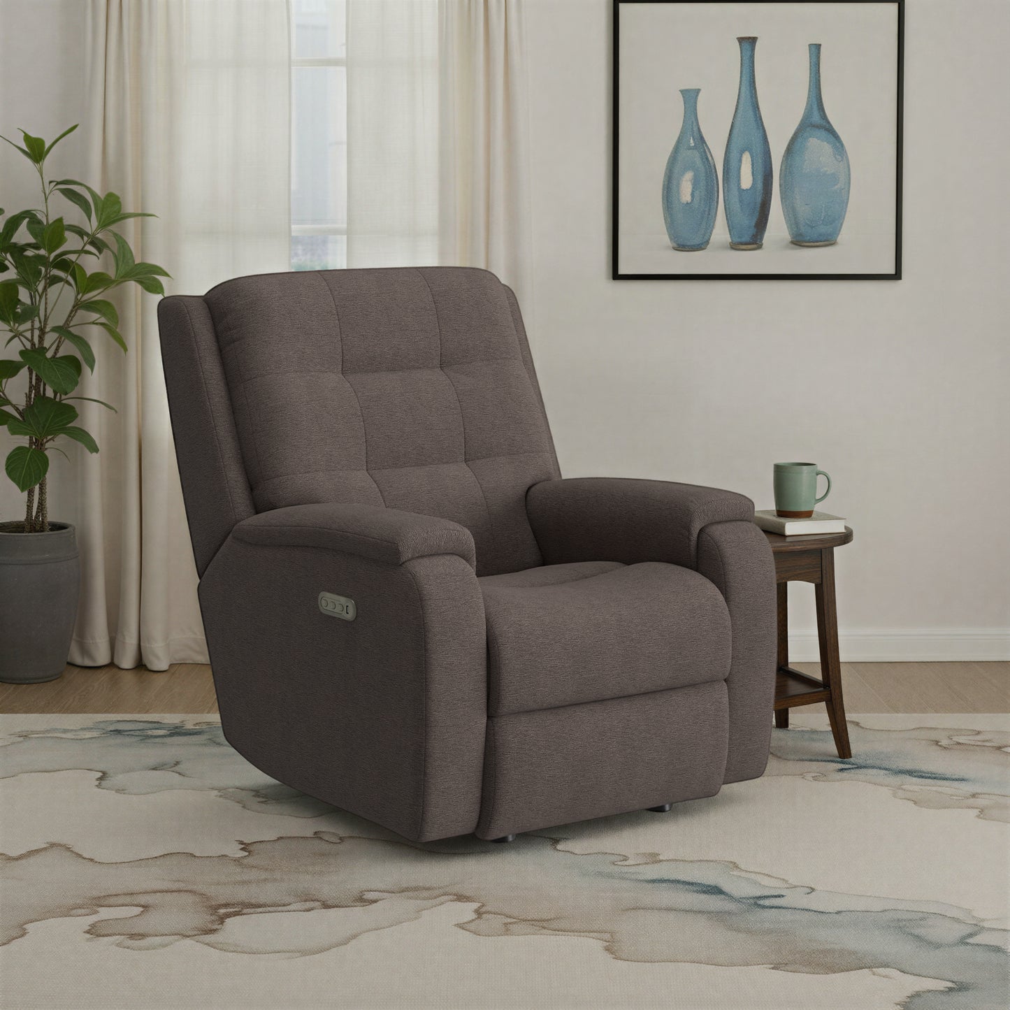Flexsteel Arlo Power Rocking Recliner with Power Headrest & Lumbar